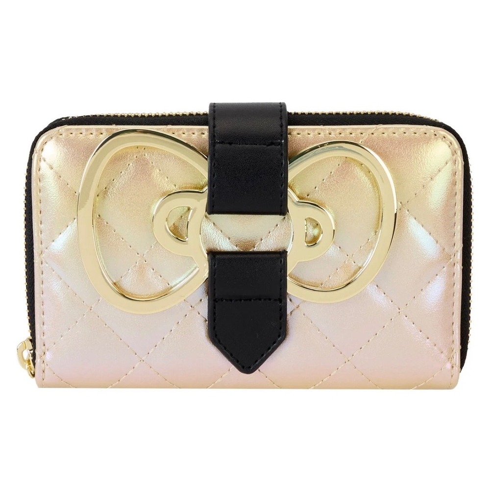 Loungefly Hello Kitty‎ 50th Anniversary Gold Continental Wallet Zip Around